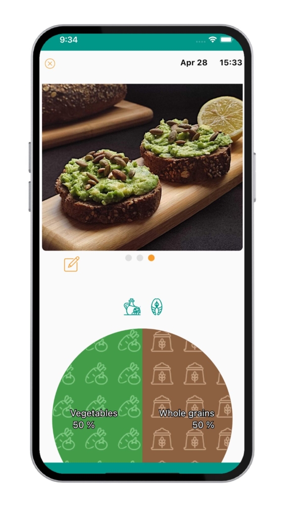 JustaPlate app - Healthy avocado toast with pumpkin seeds
