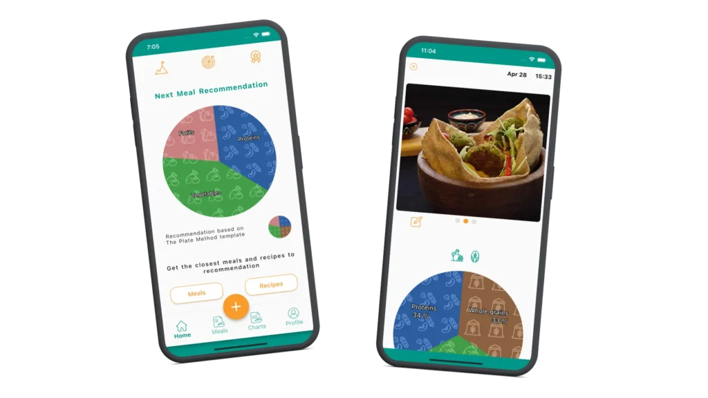 track your meals with Justaplate meal tracker app