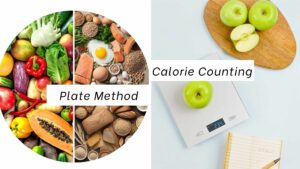 Plate method or Calorie counting